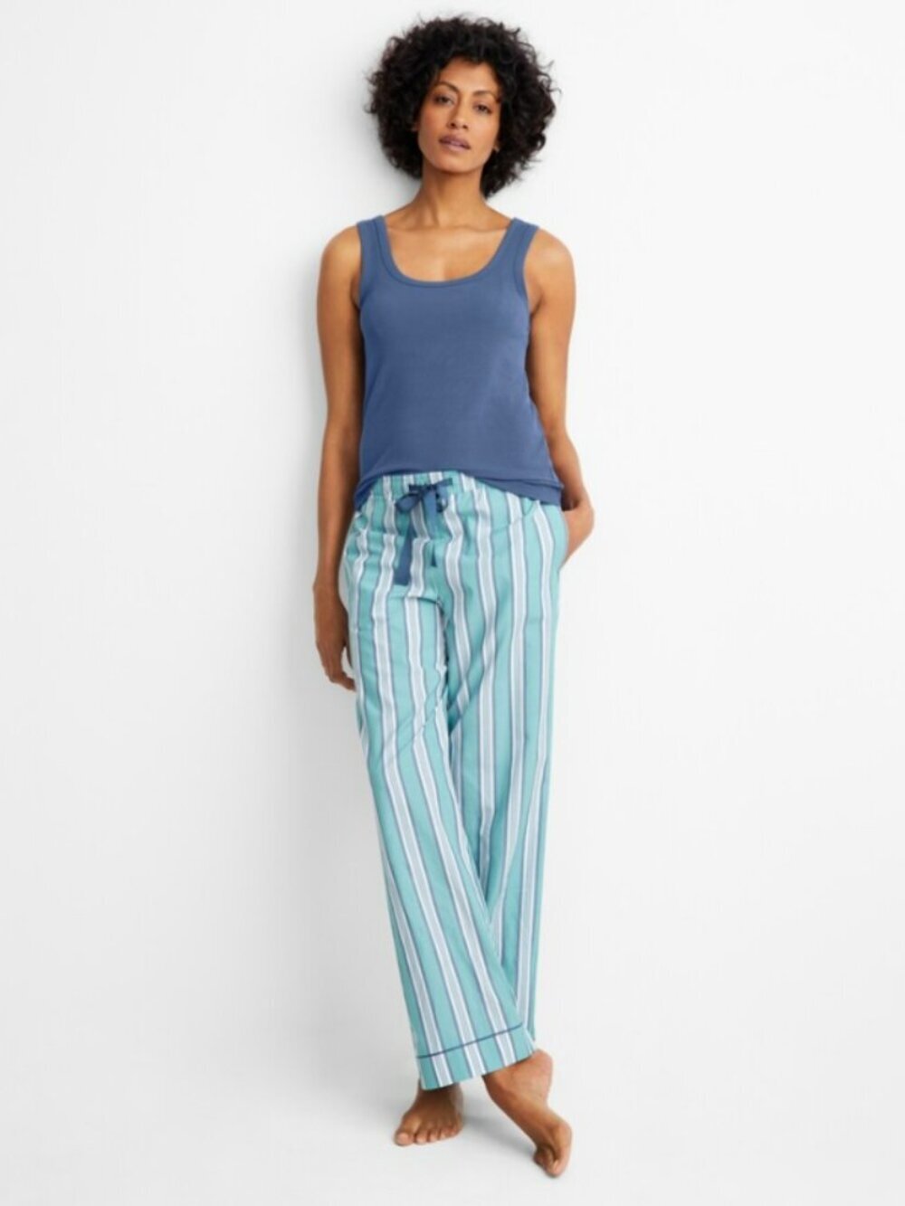 State of Day Size Extra Extra Large Blue Striped Printed Pajama Pants NWT
